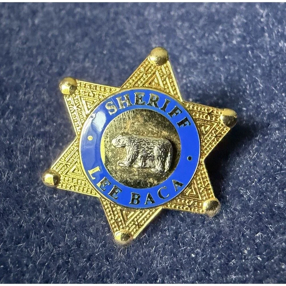 Vintage US California Former Sheriff Lee Baca Lapel Pin